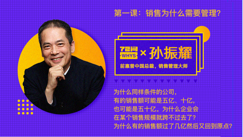 第一课：销售为什么需要管理？