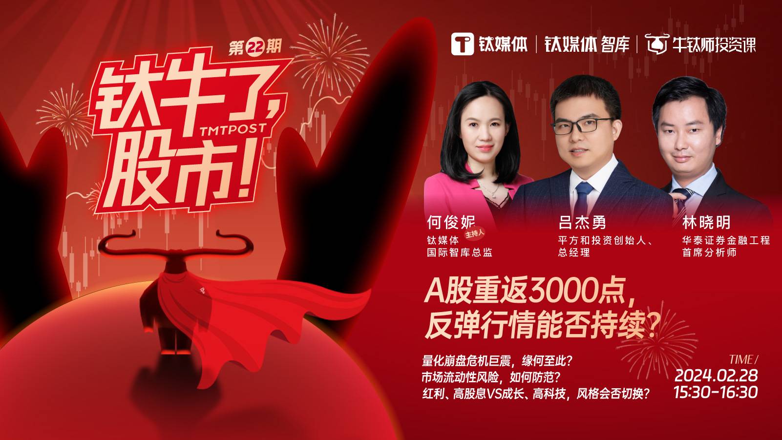 【钛牛了，股市！第22期】A股重返3000点，反弹行情能否持续?