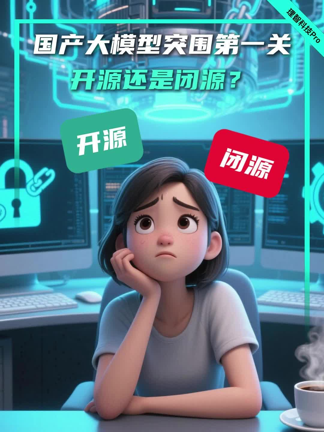 国产大模型突围第一关，开源还是闭源？