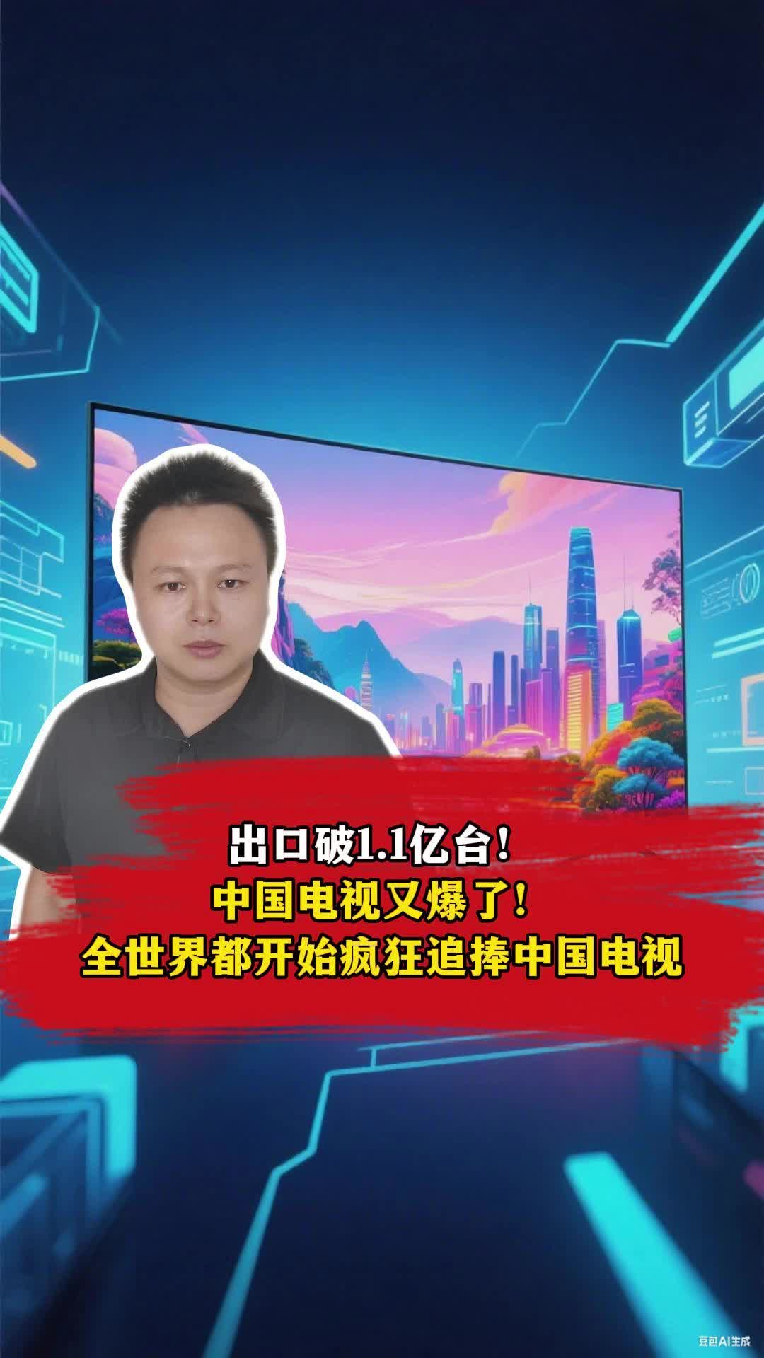 出口破1.1亿台！中国电视又爆了！全世界开始疯狂追捧中国电视