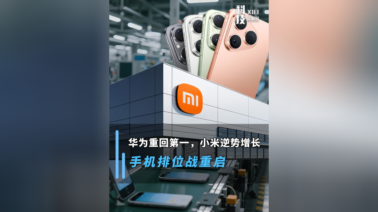 華為重回第一，小米逆勢增長：手機排位戰(zhàn)重啟