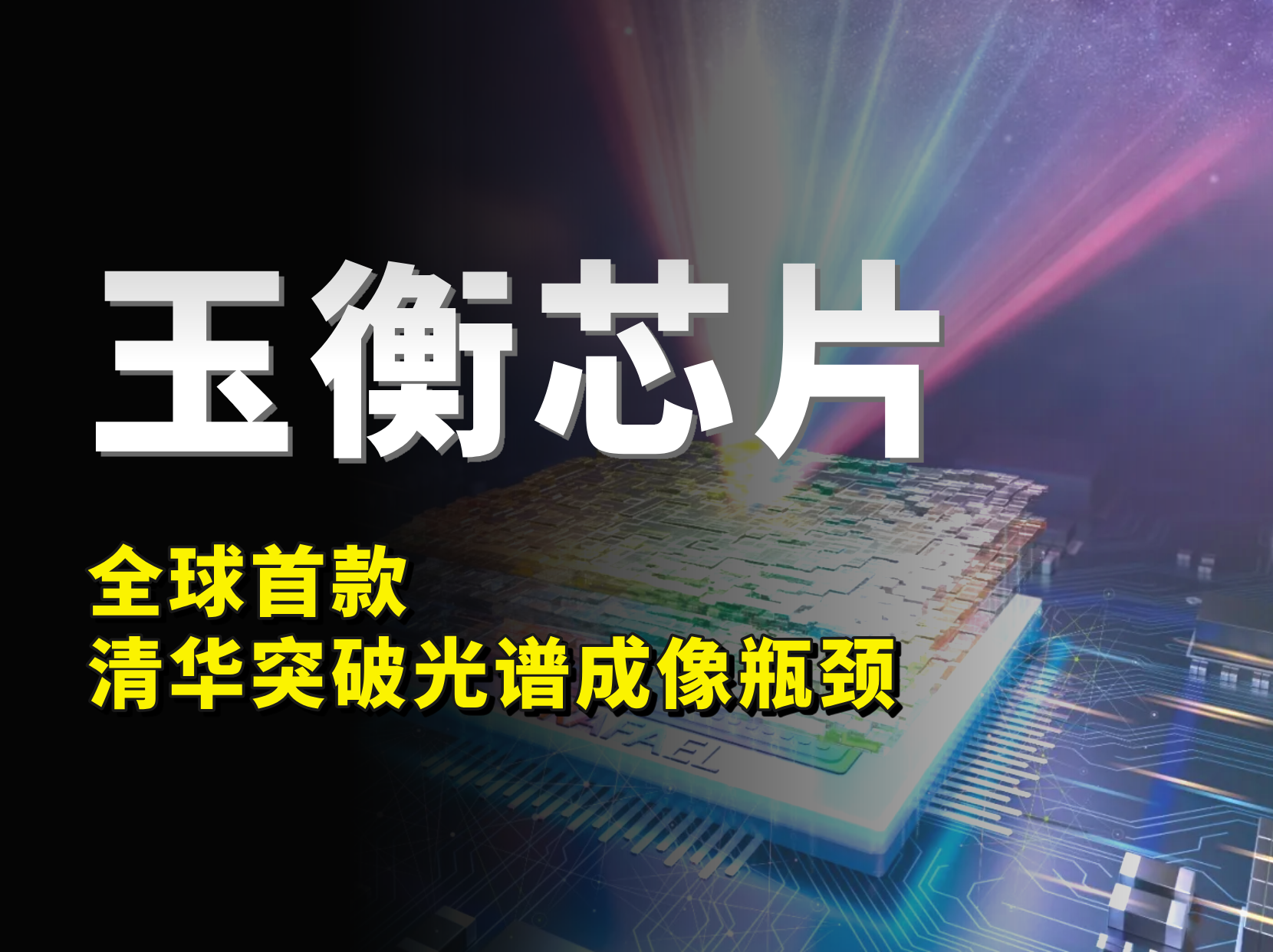 全球首款！清華玉衡芯片突破光譜成像數(shù)十年瓶頸，分辨率高100倍！