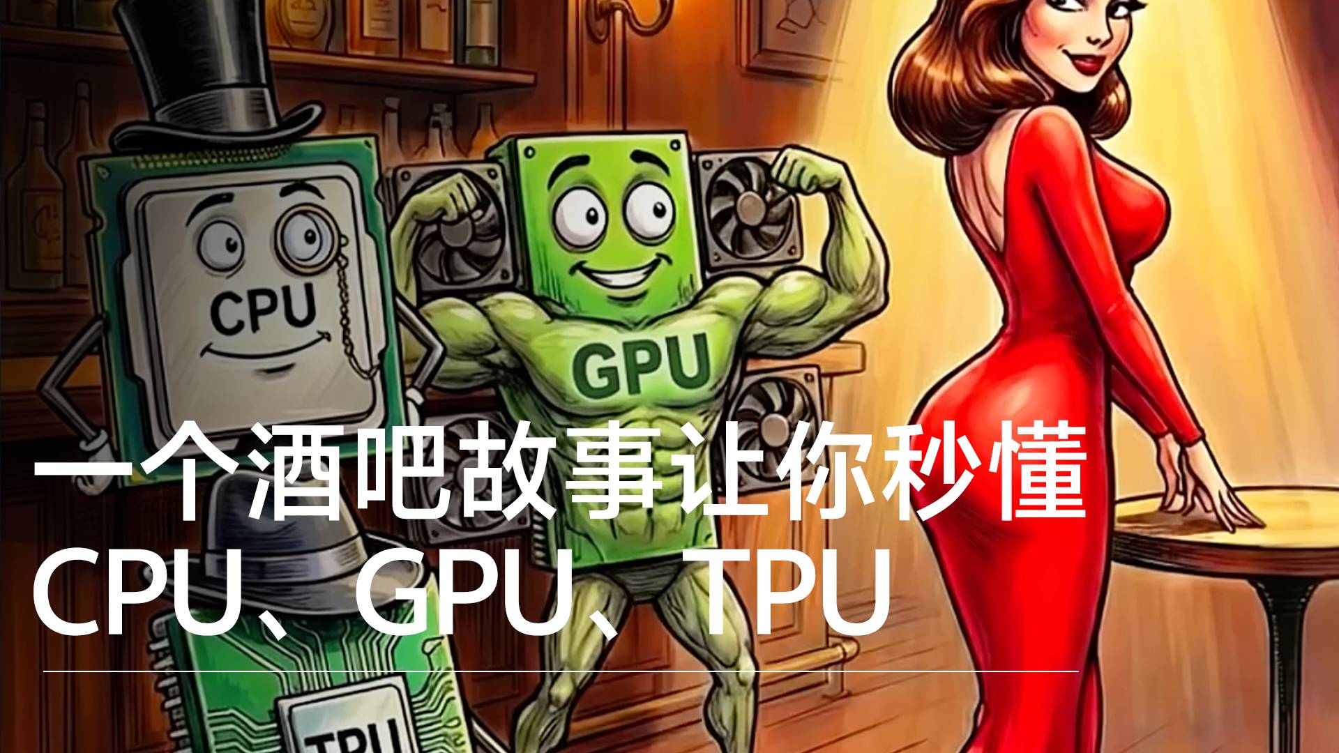 一个酒吧故事让你秒懂CPU、GPU、TPU丨前沿抢先看