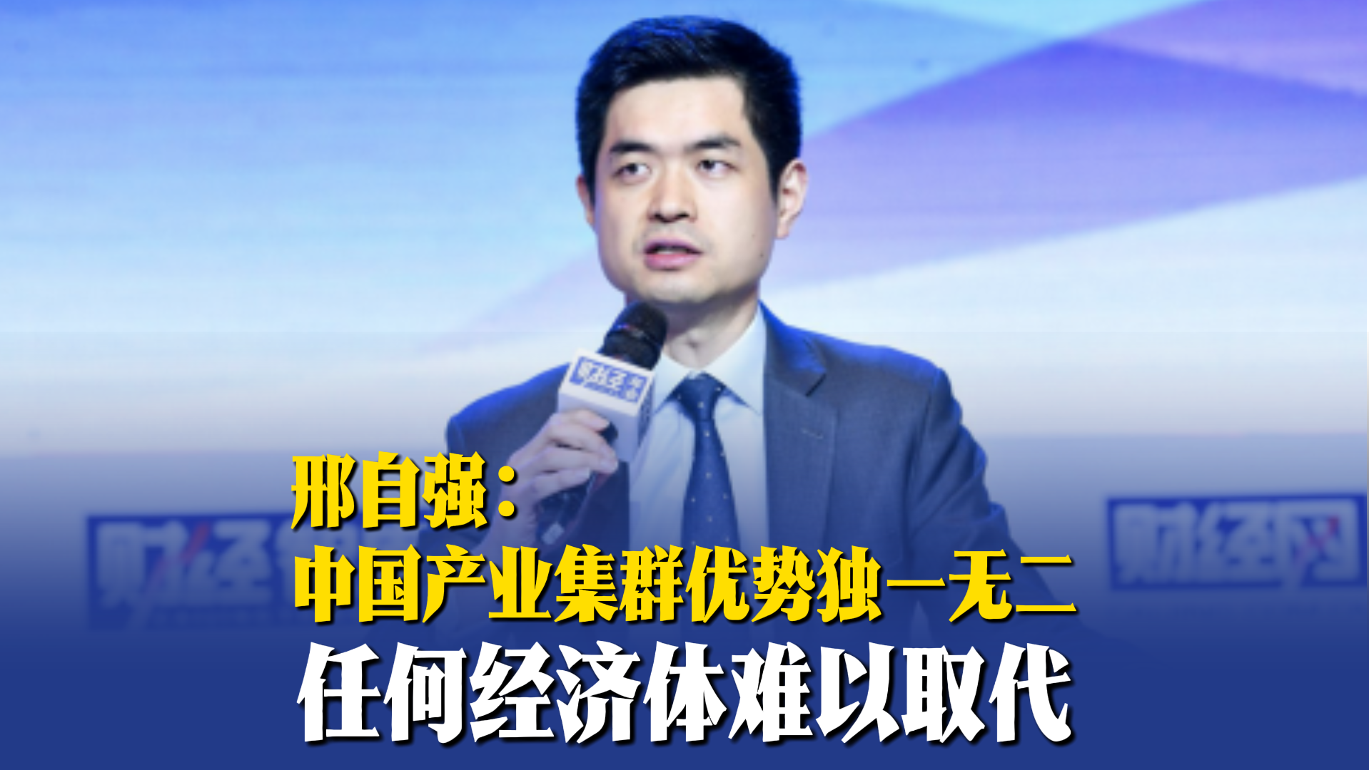 邢自强：中国产业集群优势独一无二，任何经济体难以取代