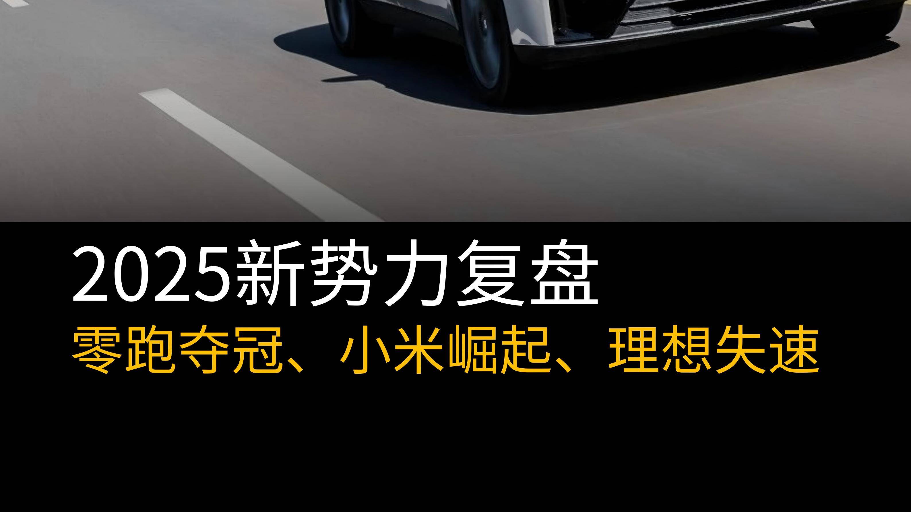 新能源车2025年年度销量榜出炉