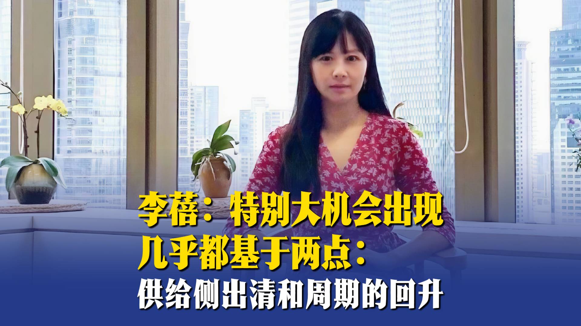 李蓓：特別大機(jī)會(huì)出現(xiàn)幾乎都基于兩點(diǎn)：供給側(cè)出清和周期的回升