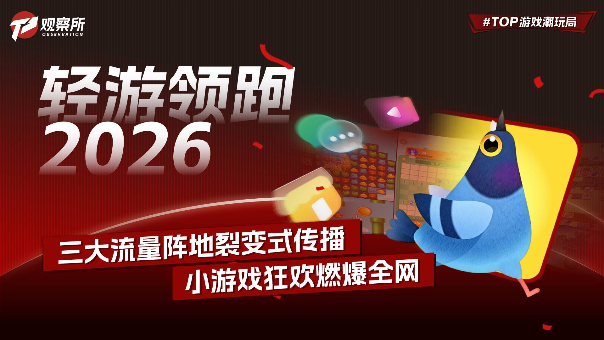 轻游领跑2026 三大流量阵地裂变式传播 小游戏狂欢燃爆全网