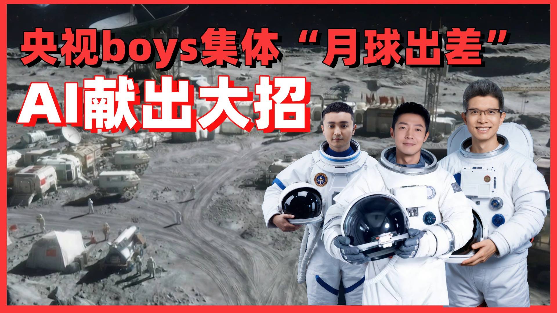 央视boys集体“月球出差”，AI献出大招