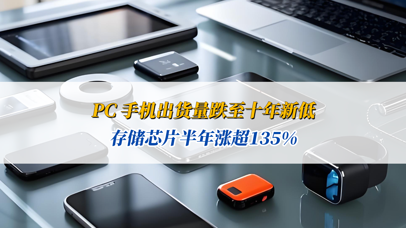 PC 手机出货量跌至十年新低，存储芯片半年涨超135%