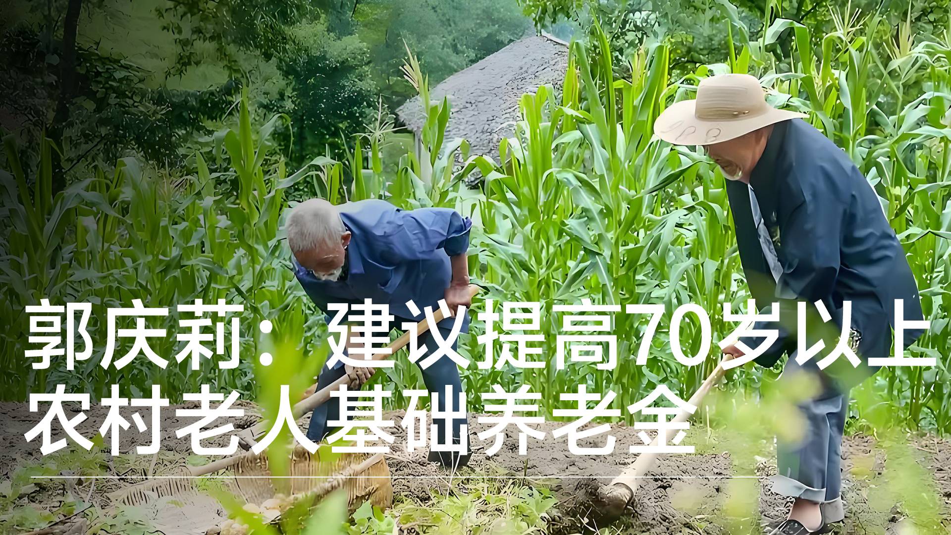 全国人大代郭庆莉：建议提高70岁以上农村老人基础养老金丨视讯速递