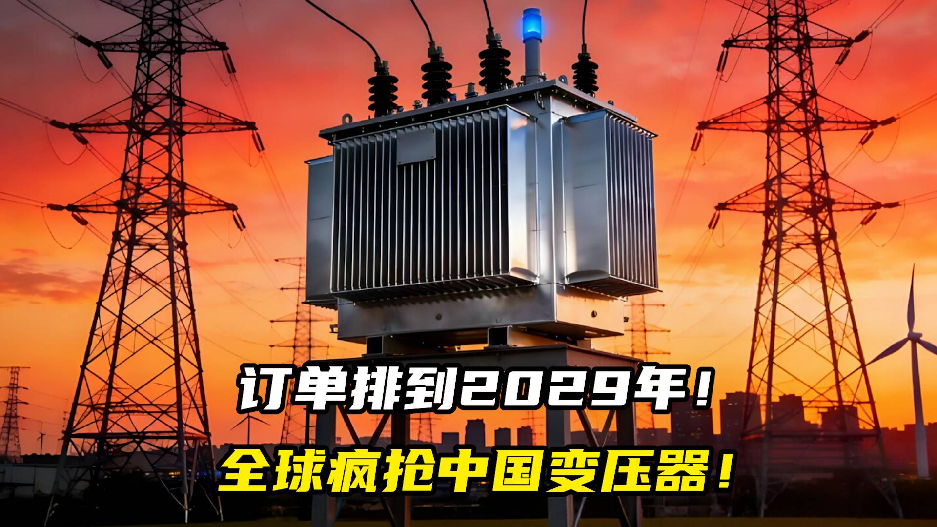订单排到2029年！全球疯抢中国变压器！