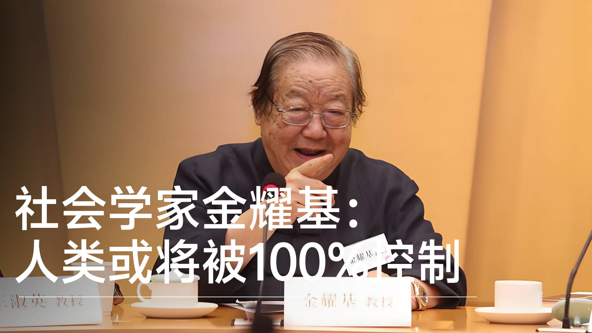 社会学家金耀基：人类或将被100%控制，人须守住独立自主空间丨前沿抢先看