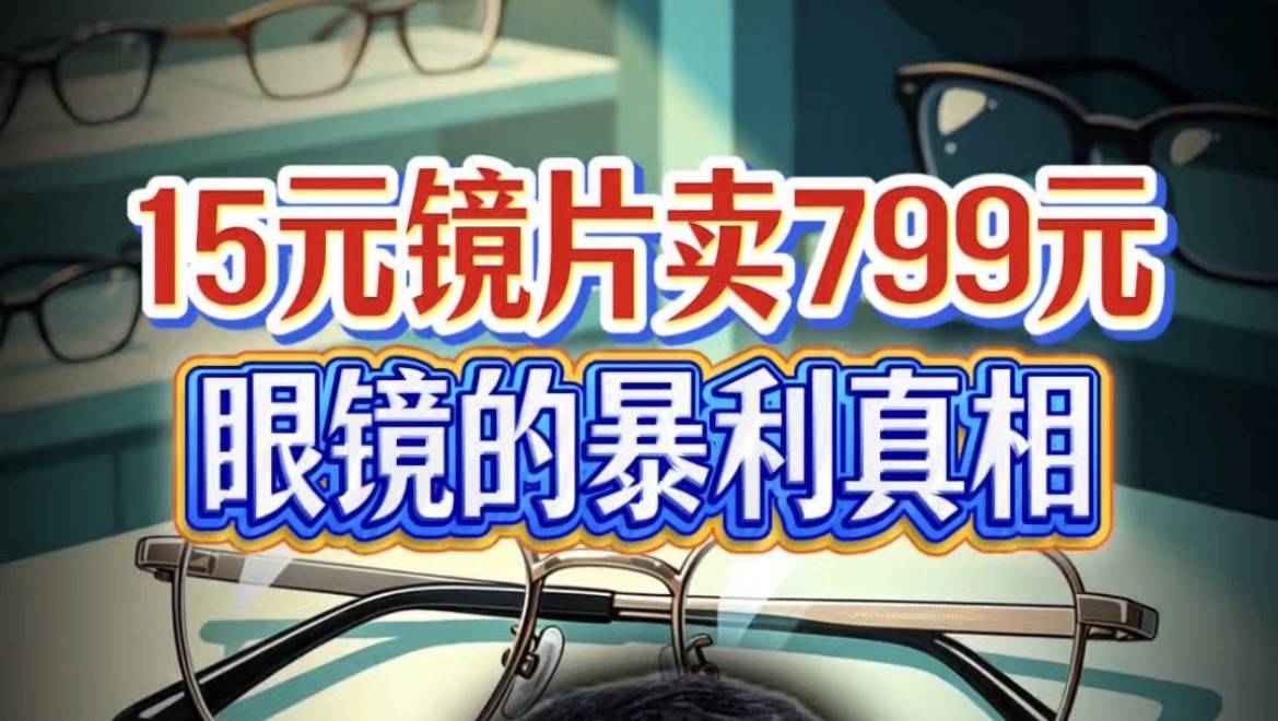 15元镜片卖799元，眼镜的暴利真相