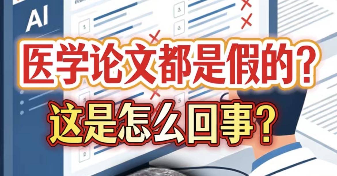 医学论文都是假的？这是怎么回事？