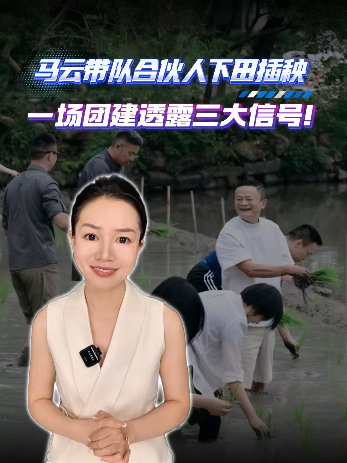 马云带队合伙人下田插秧，一场团建透露三大信号！