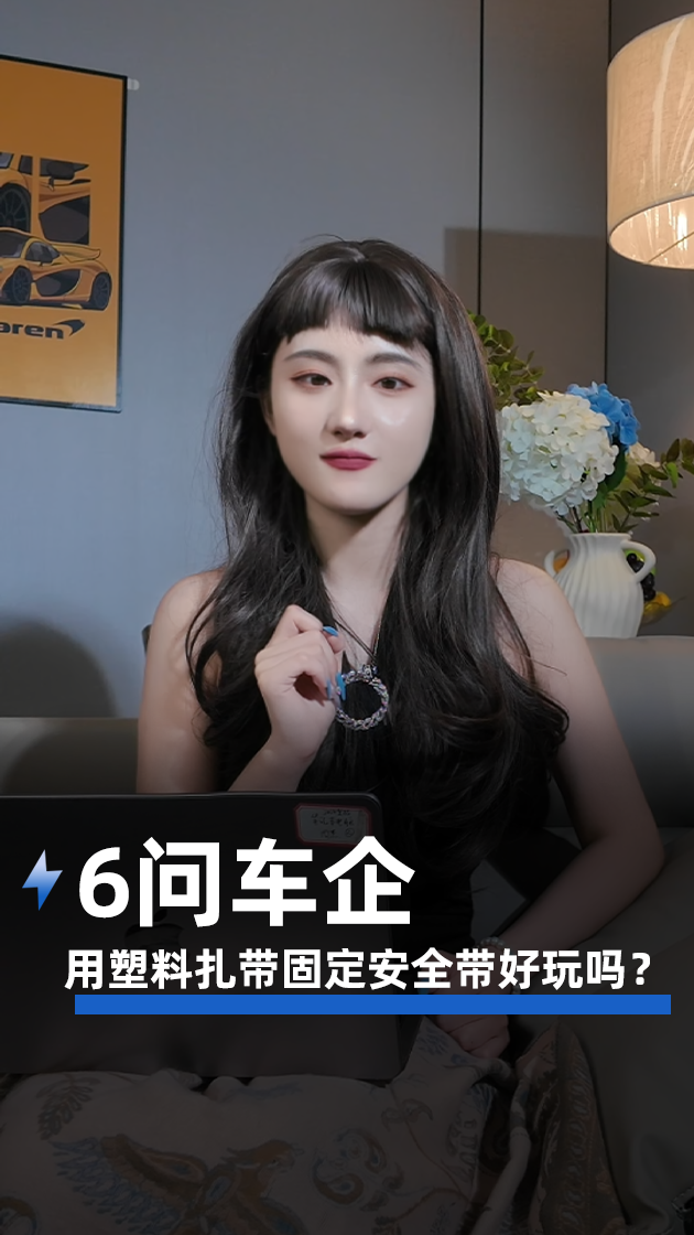 6问车企：用塑料扎带固定安全带好玩吗？