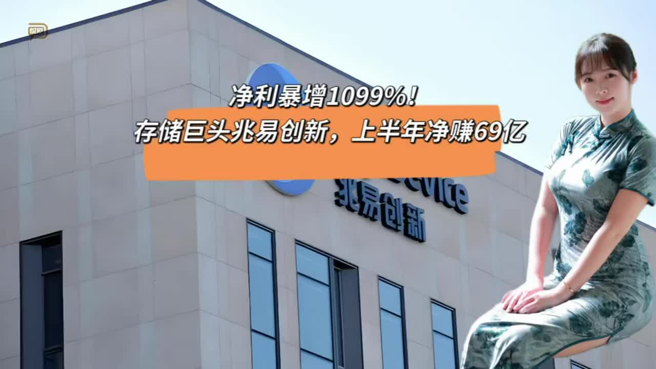 净利暴增1099%！存储巨头兆易创新，上半年净赚69亿