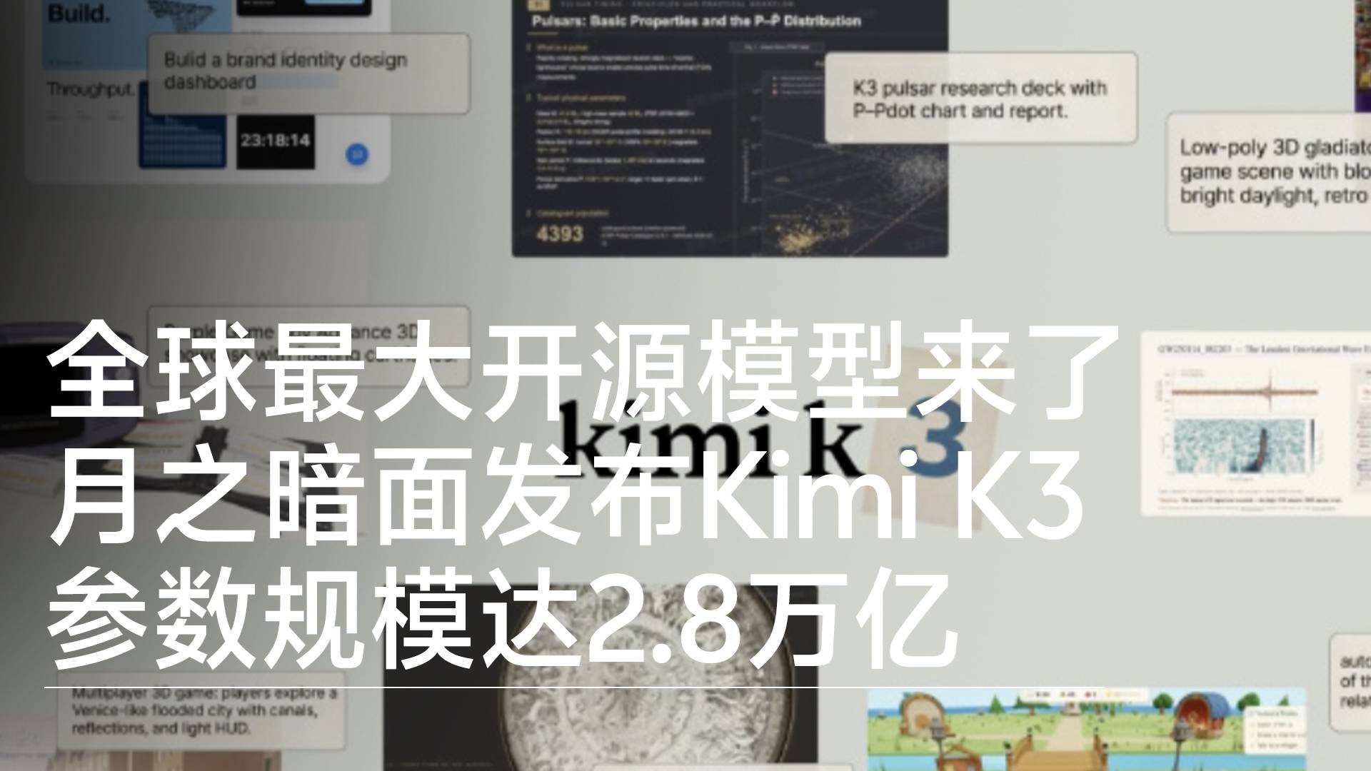 全球最大开源模型来了！月之暗面发布Kimi K3 参数规模达2.8万亿丨前沿抢先看