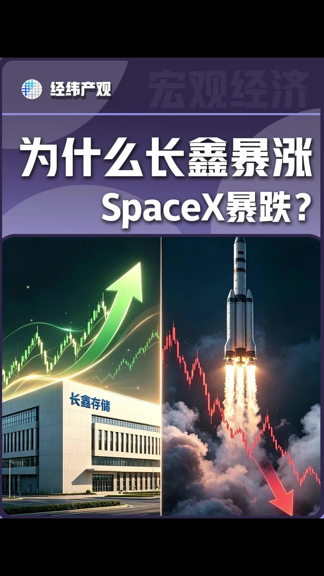 为什么长鑫暴涨 SpaceX暴跌？