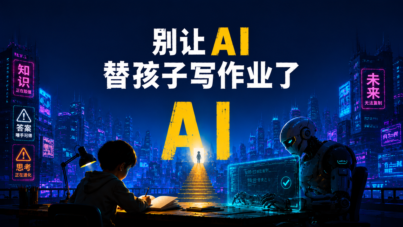 求你了！别再让AI替孩子写作业了，代价你真的付不起