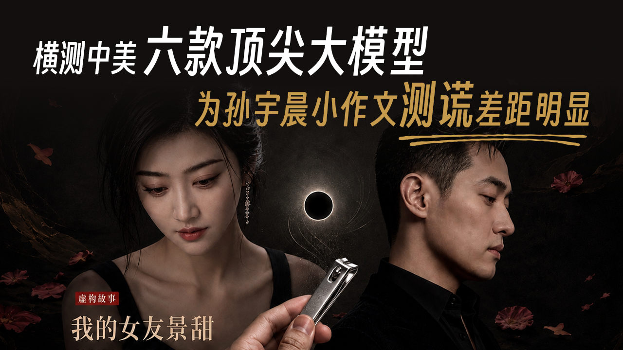 横测中美六款顶尖大模型，为孙宇晨小作文测谎差距明显