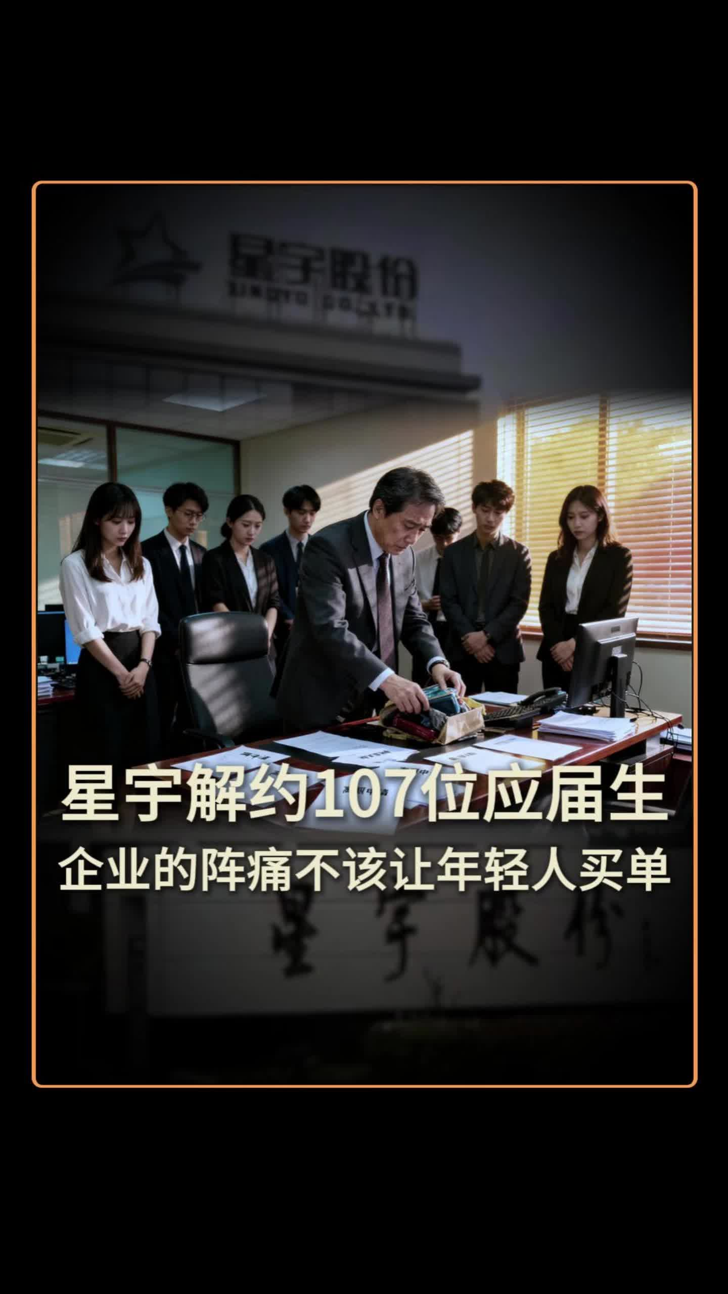 星宇解约107位应届生：企业的阵痛，不该让年轻人买单