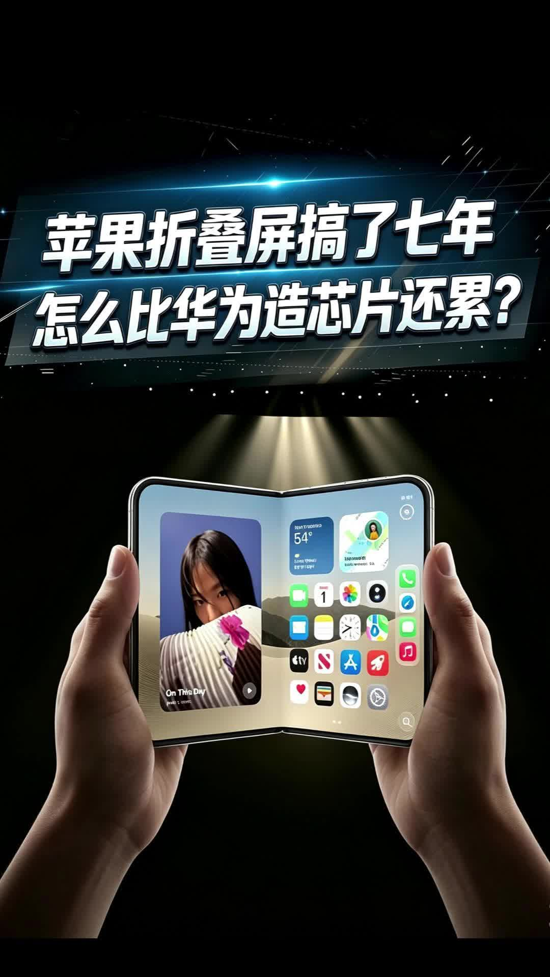 苹果折叠屏搞了七年 怎么比华为造芯片还累？