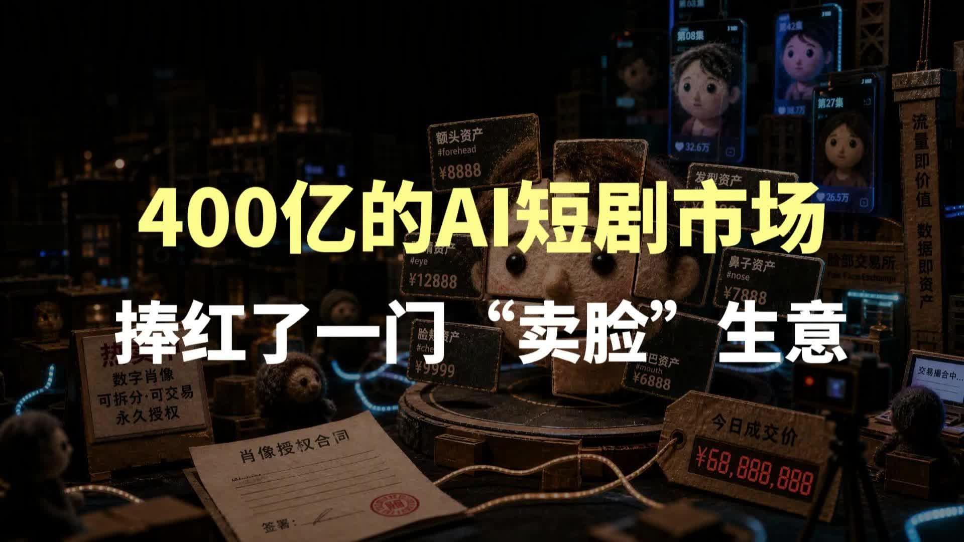 400亿的AI短剧市场，捧红了一门“卖脸”生意