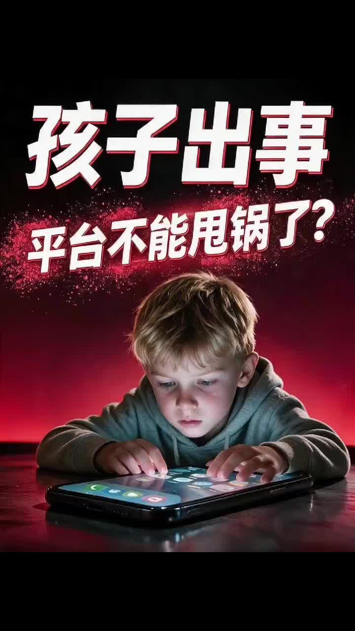孩子出事，平台不能甩锅了？